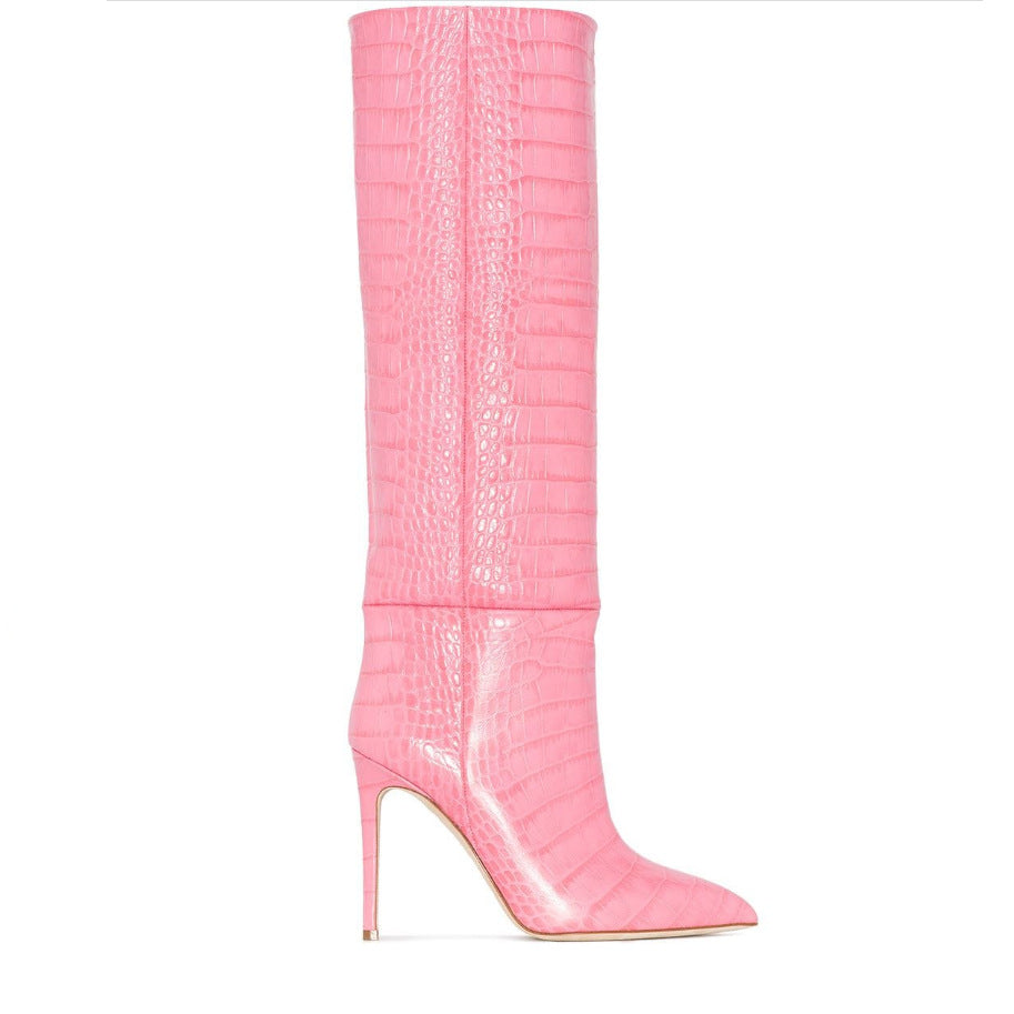 Women's Crocodile Designer Boots