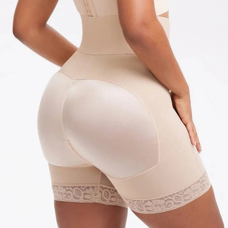 Women High Waist Faja Body Shaper with Crotch Zipper