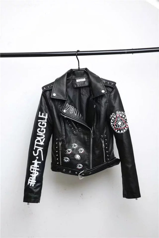 Women Faux Soft Leather Jackets Coats