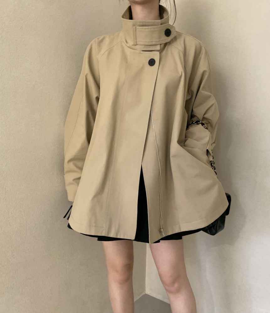 Stand Collar Elegant Coat