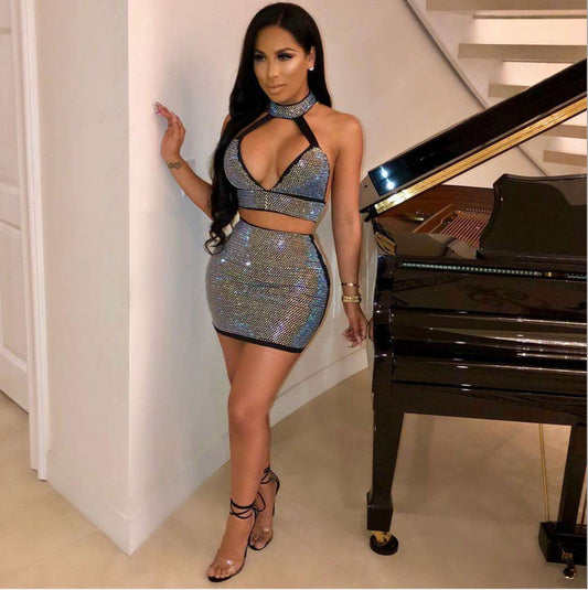 Call Me Sparkle Two Piece Dress Set