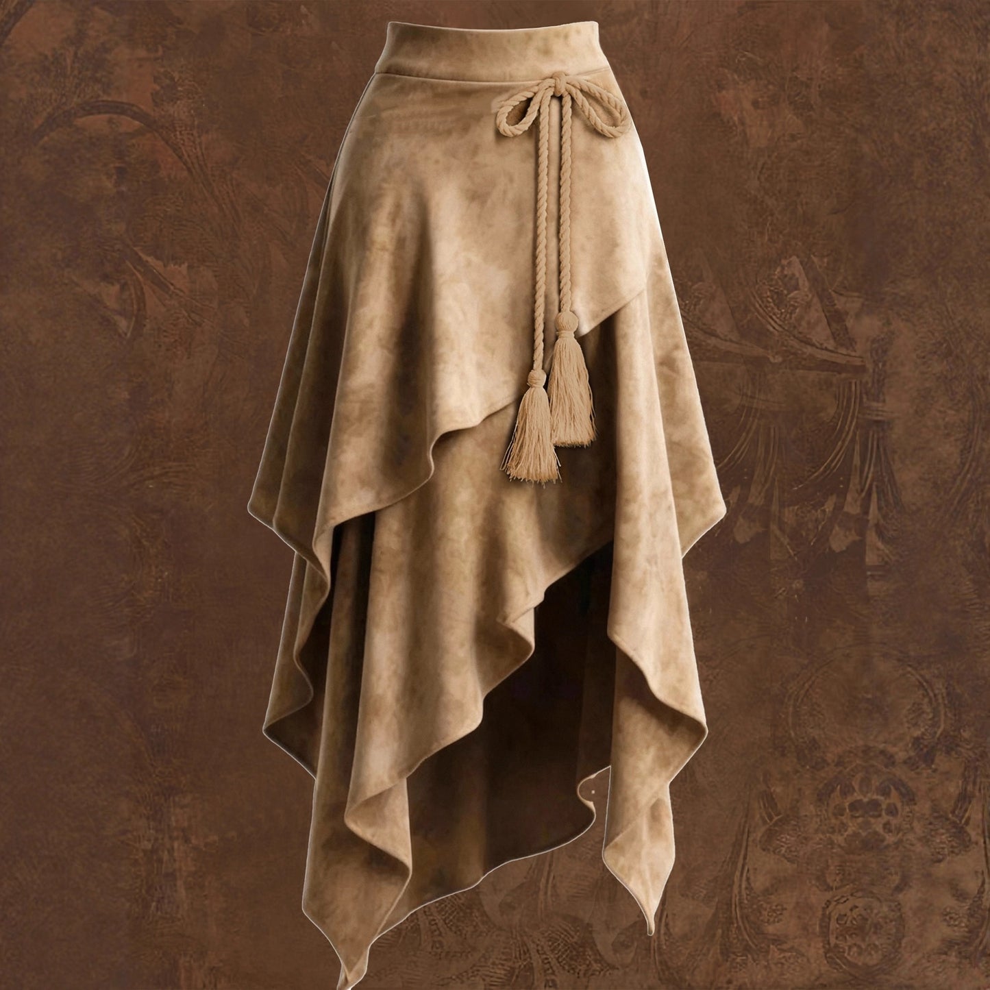Tassel Suede Skirt