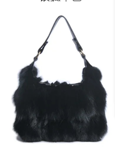 Women Fox Fur Handbag