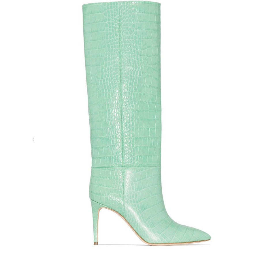 Women's Crocodile Designer Boots