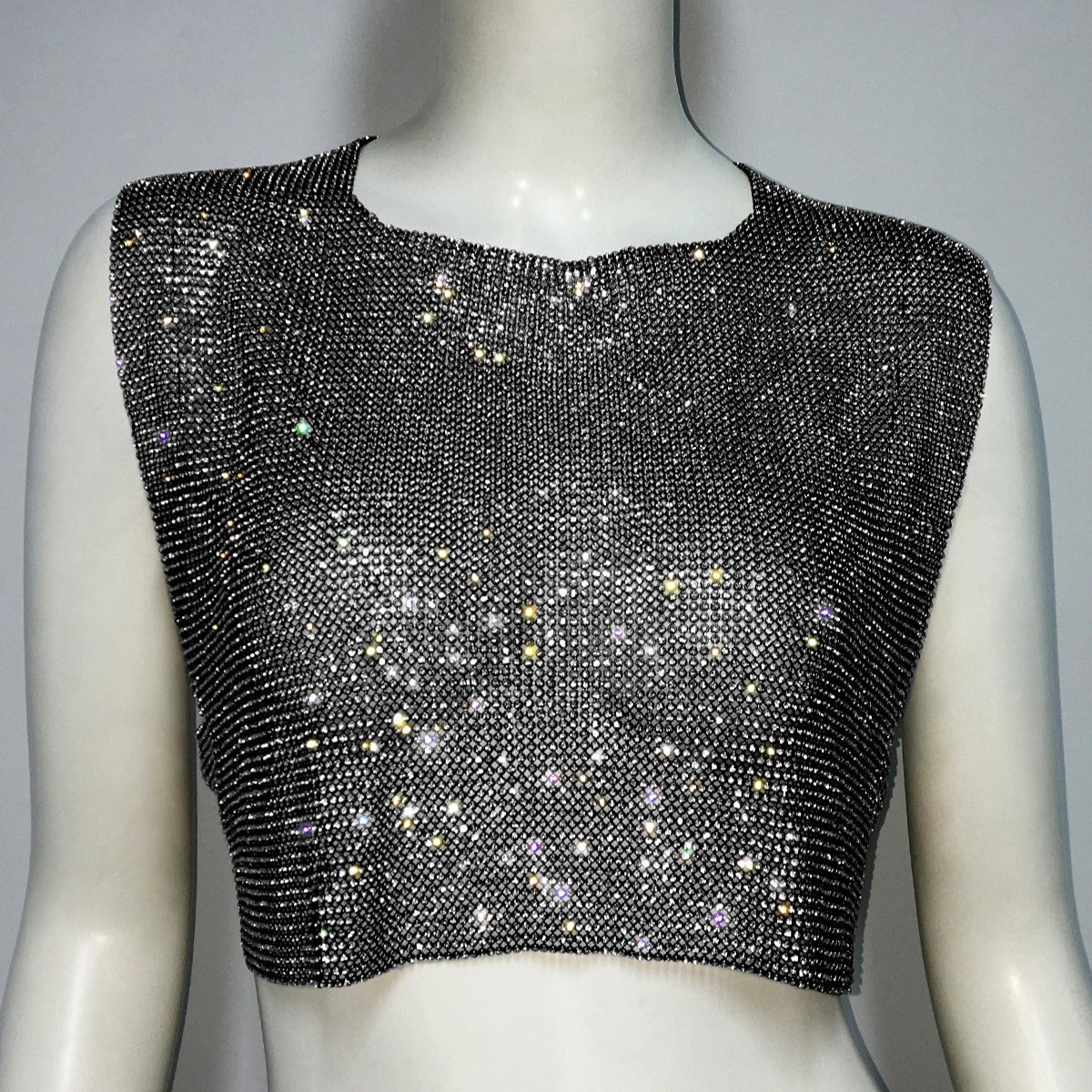 Women's Rhinestone Backless Tops