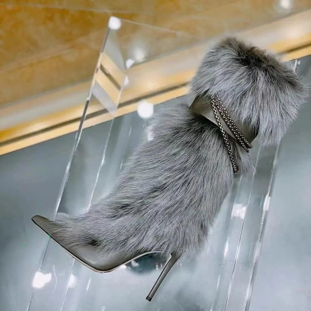 Dope Ass Furry Heel Boots