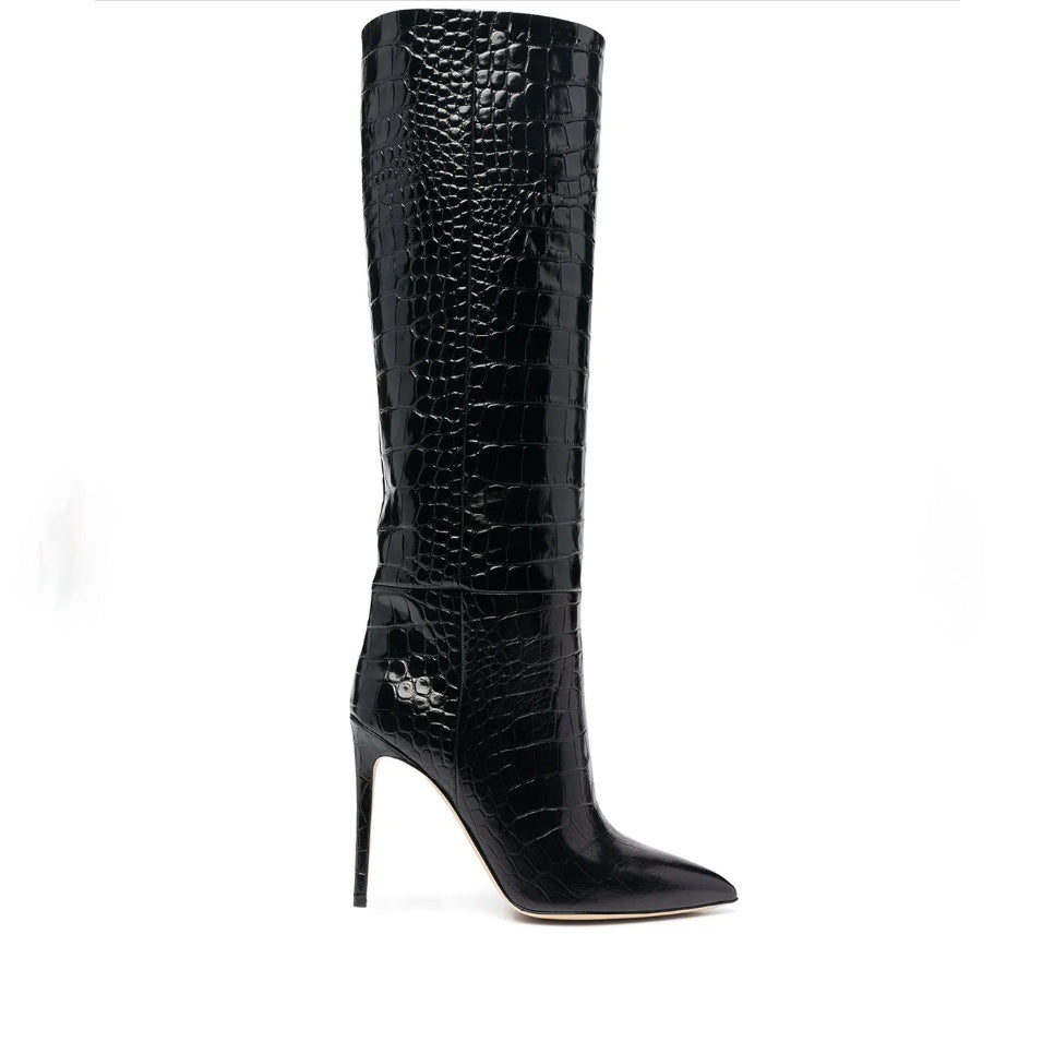 Women's Crocodile Designer Boots