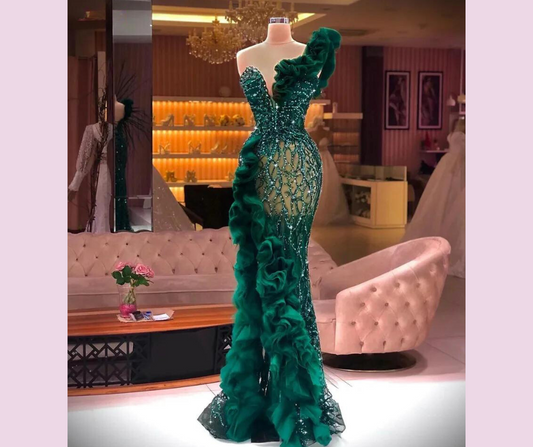 mermaid style dress