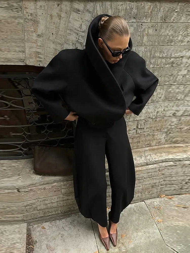 Pop Yo Collar Cropped Jacket