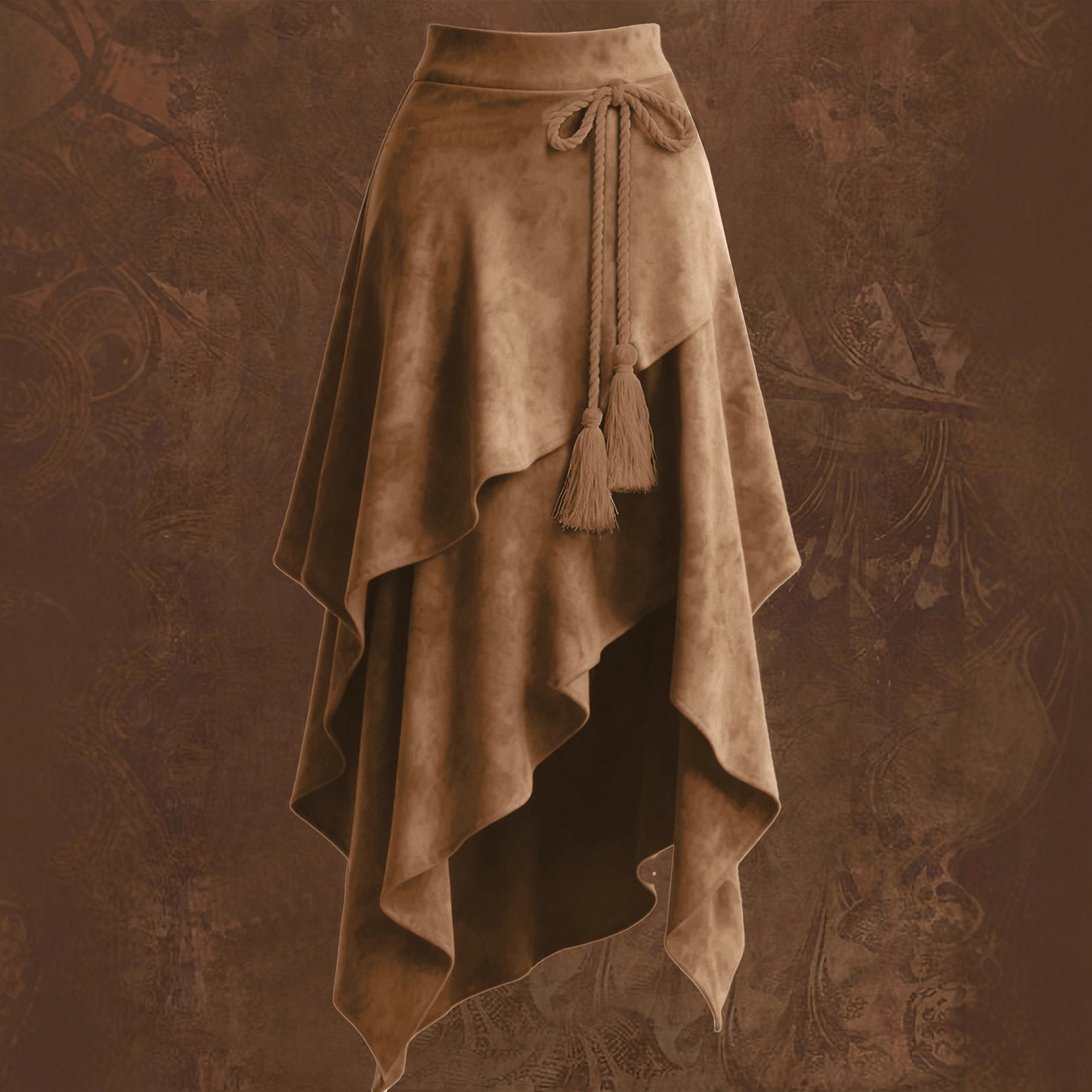 Tassel Suede Skirt