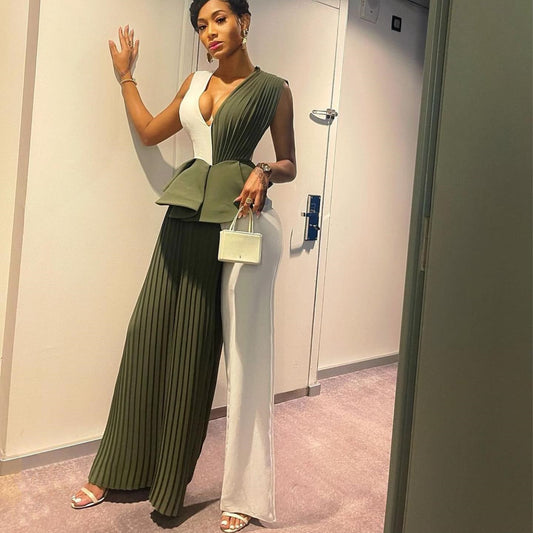 Women's Pleated Jumpsuit