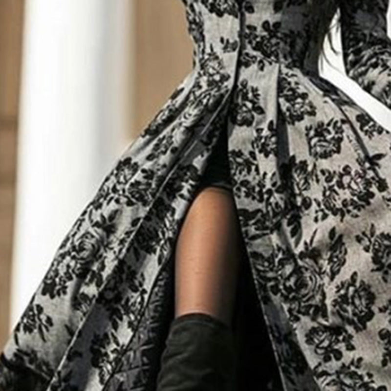 Women Lace Floral Trench Coat